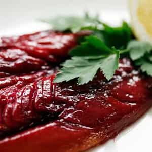 Smoked, cured fish