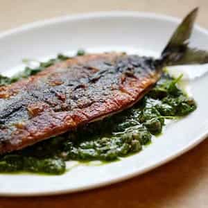 Pan-fried fish