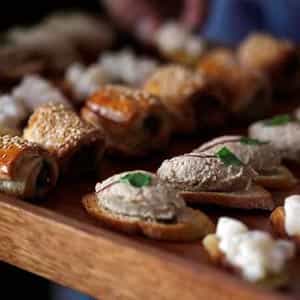 A selection of canapes