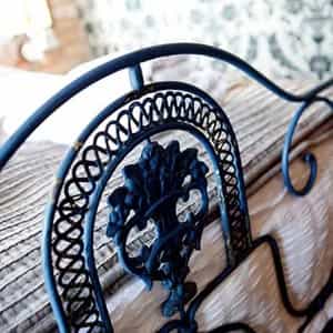 Traditional iron bed frame
