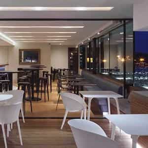 Soak up the atmosphere outside on the terrace, stay cosy with our blankets